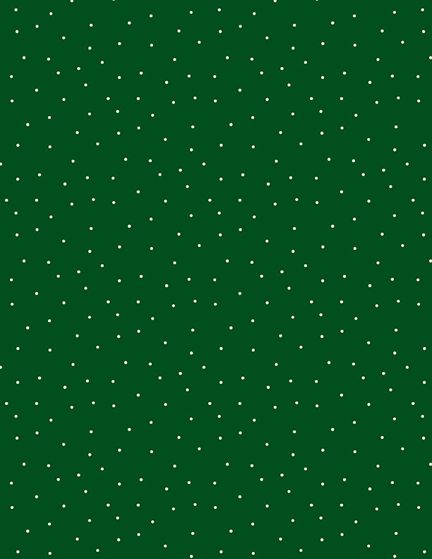 Pindots Dark Green/White