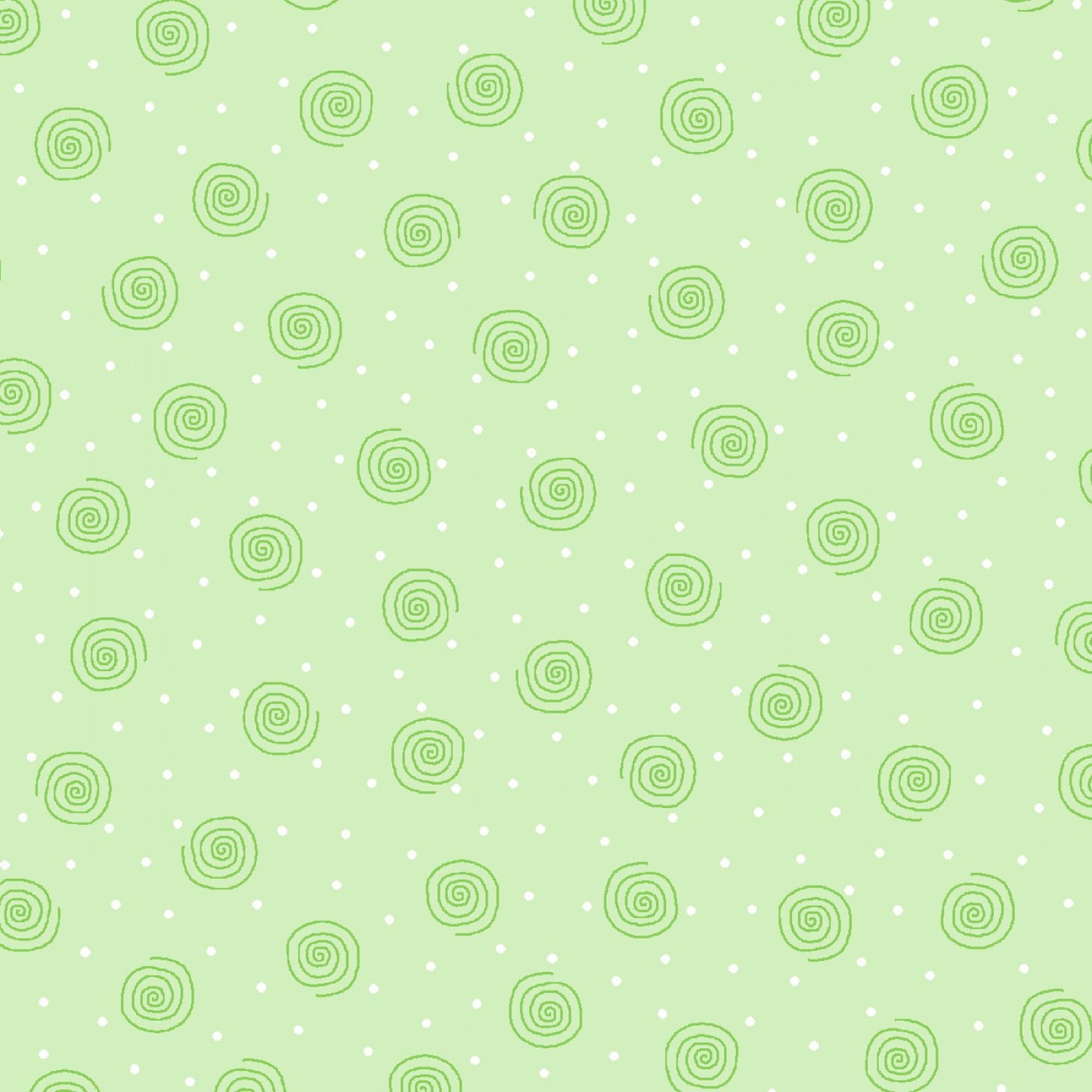 Flannel Green Squiggles