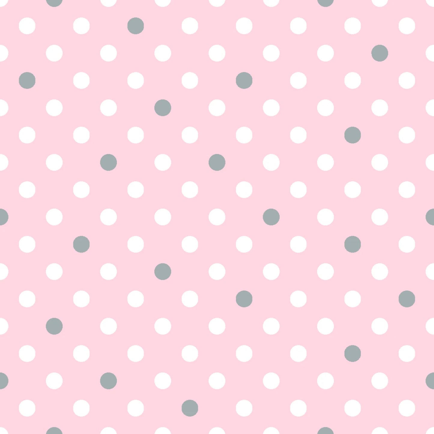 Flannel Mia Dots Pink Grey