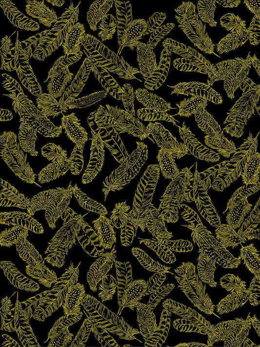 Gilded Feathers Black/Gold