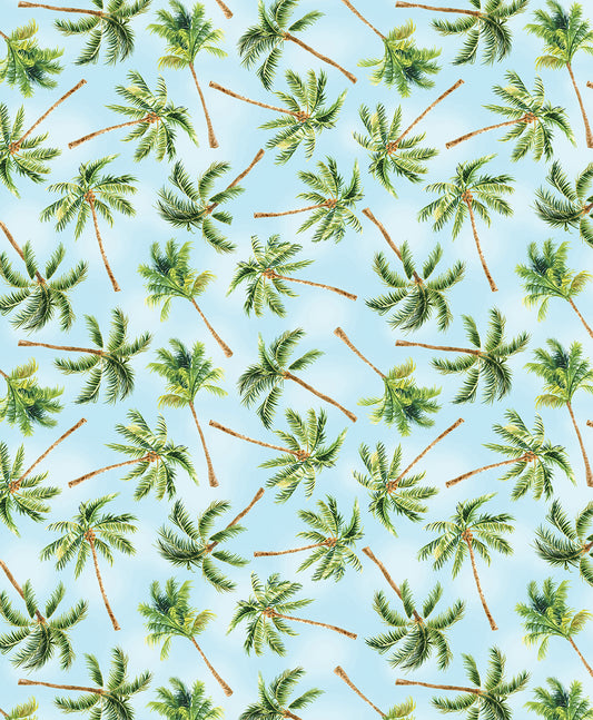 Palm Trees Light Blue