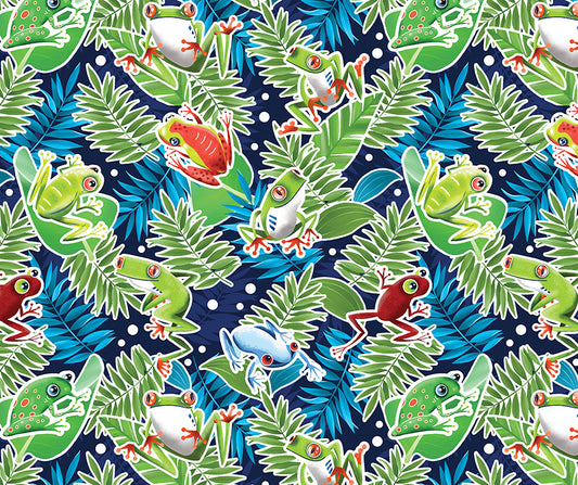 Frog Rainforest Navy