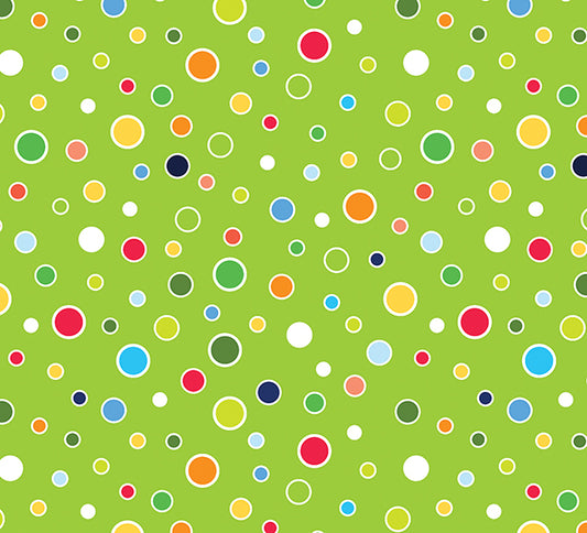 Glowing Dots Green