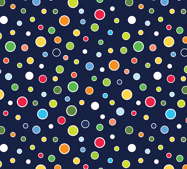Glowing Dots Navy