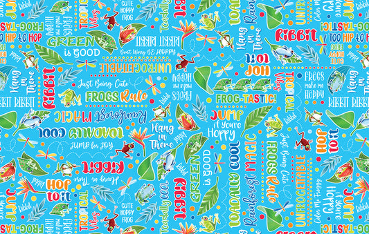 Frog-Tastic Words Medium Turq.