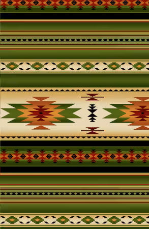 Green Tucson Blanket Stripe