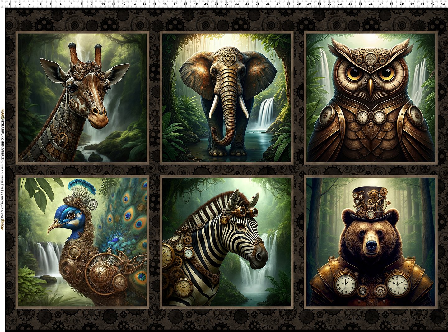 Steampunk Menagerie Quilt Kit - Pre-Order