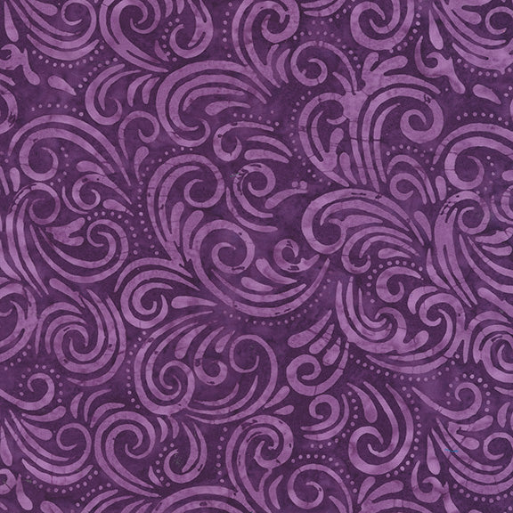 QE8: Charm - Swirl - 452Q-6 Grape - Batik
