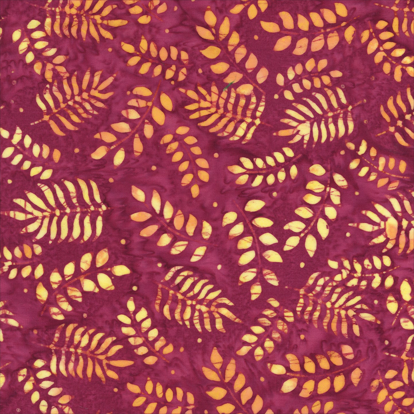 QE8: Charm - Botanical Leaves - 458Q-1 Pizzazz - Batik