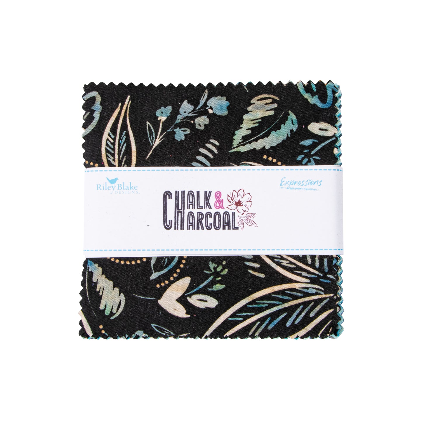Expressions Batiks Chalk & Charcoal 5" Stacker A