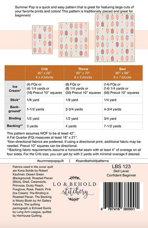 Summer Pop Quilt Pattern