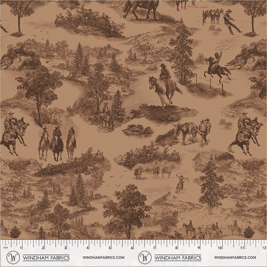 Lone Star Trail, Cowboy Toile, 55430-5 Saddle