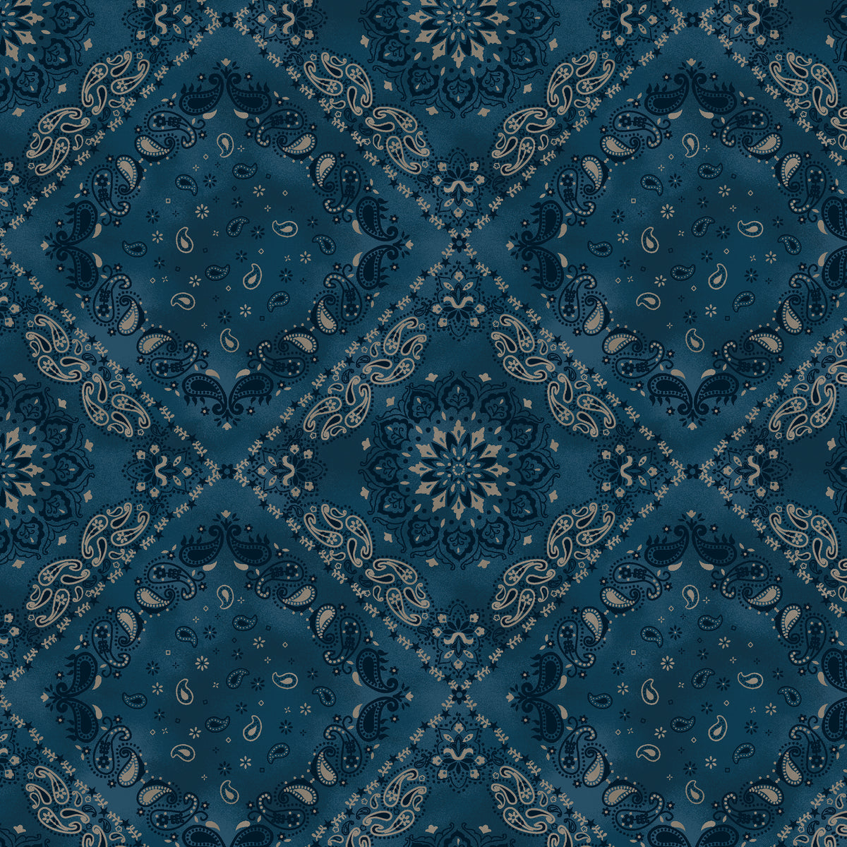 Lone Star Trail, Bandana, 55432-8 Navy