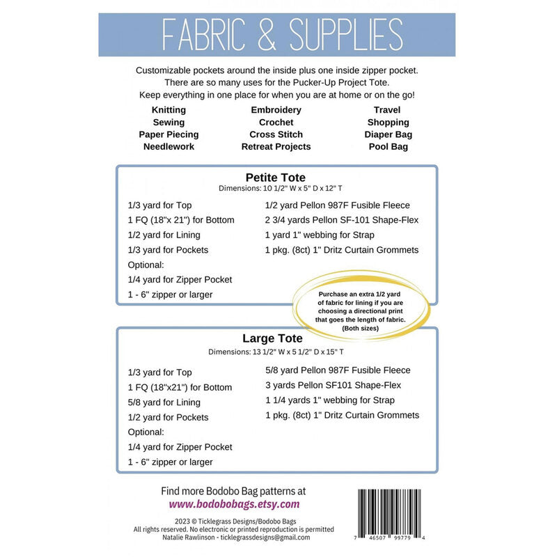 Pucker Up Tote Bag Class