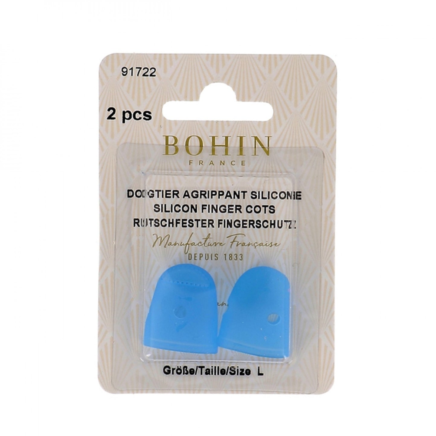 Machine Quilting Rubber Thimbles Size Large 2ct