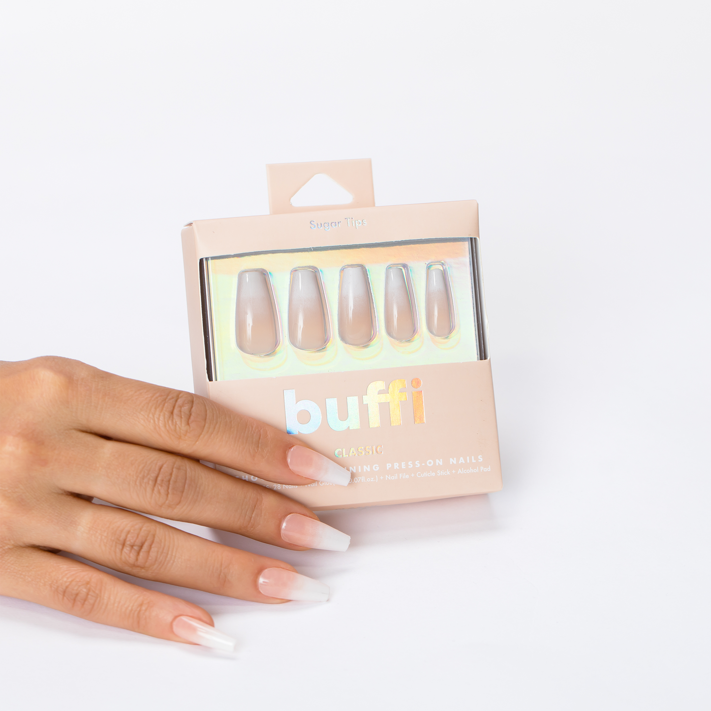 BUFFI PRESS-ON NAILS - SUGAR TIPS