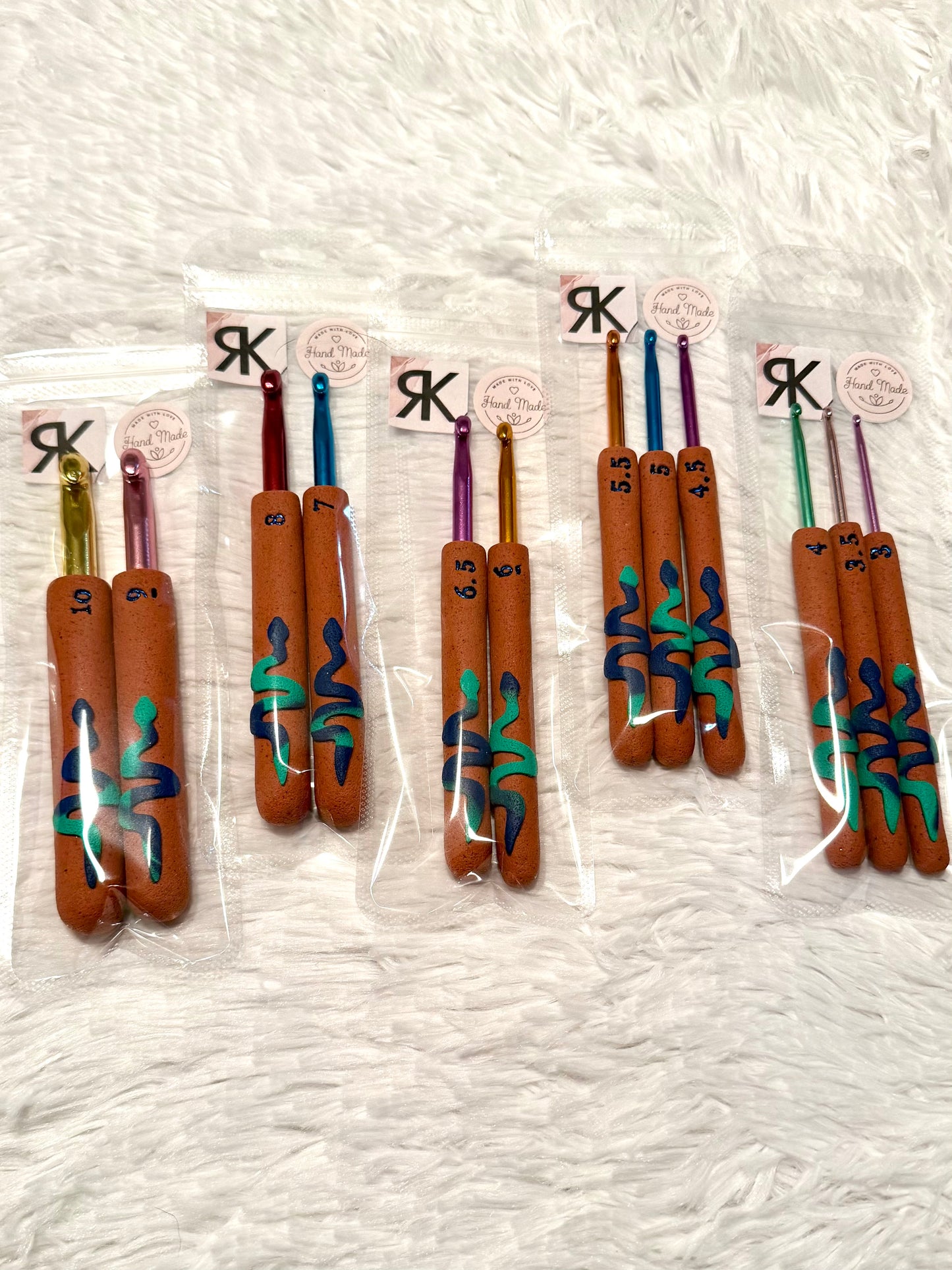 Crochet Hook Set - Snakes