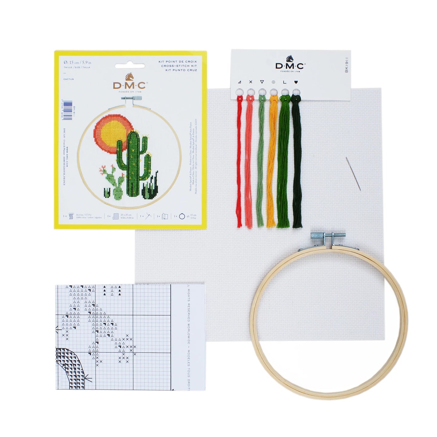 Leisure Arts Kit Cross Stitch XS Cactus