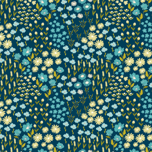 Feed My Soul Flower Garden Navy