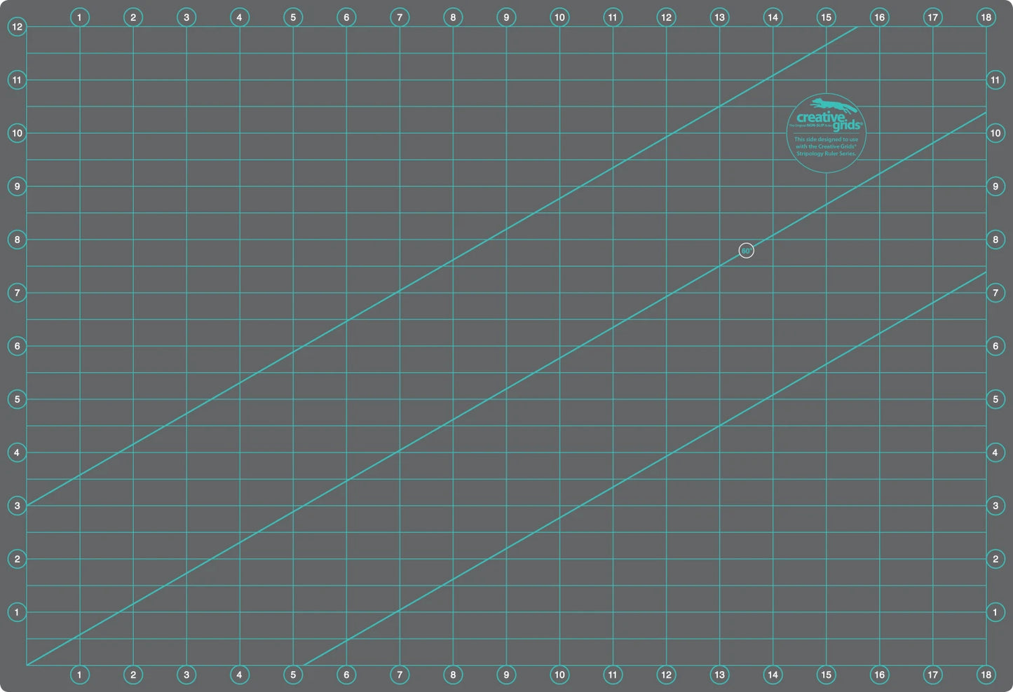 Creative Grids Self-Healing Double Sided Rotary Cutting Mat 12in x 18in