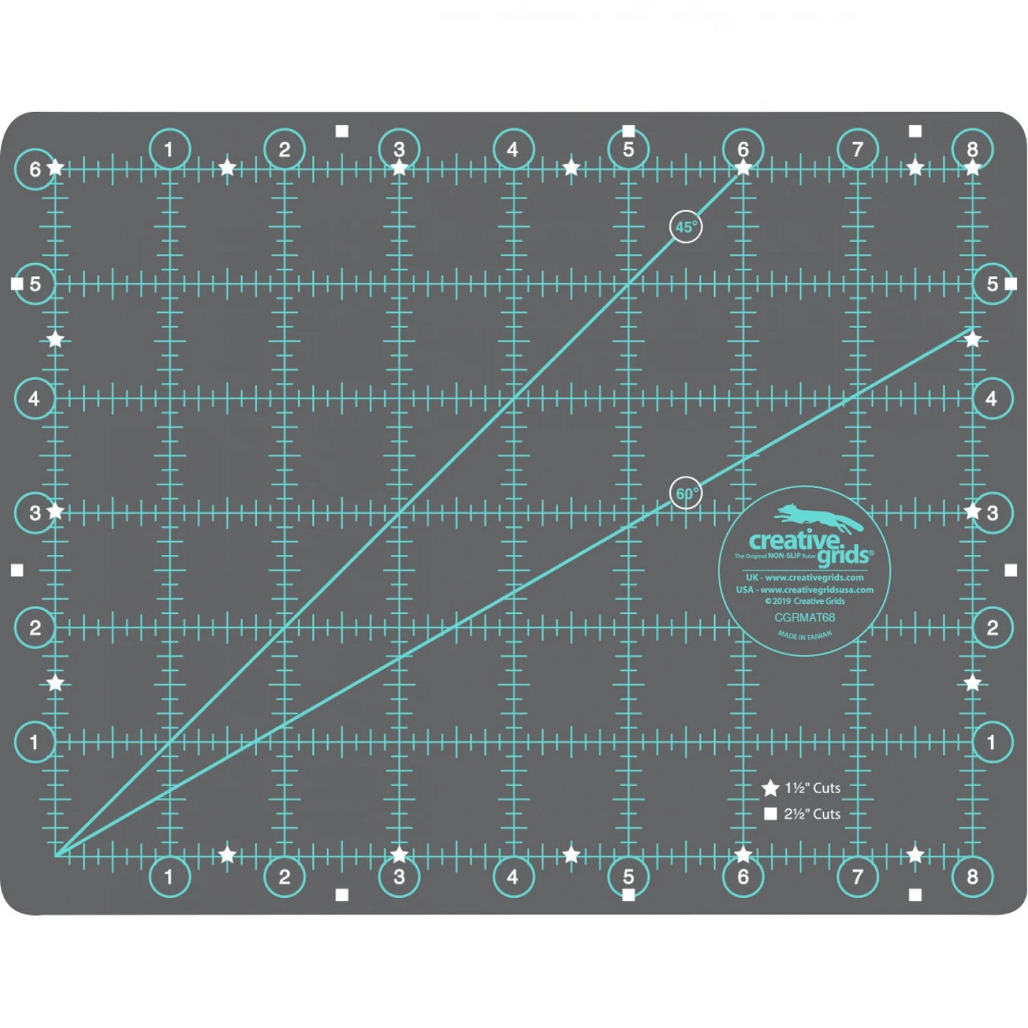 Creative Grids Self-Healing Double Sided Rotary Cutting Mat 6in x 8in