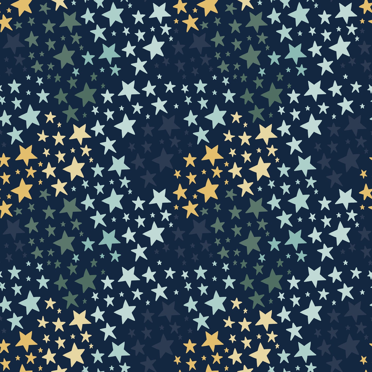 Flannel It's a Boy Stars Navy
