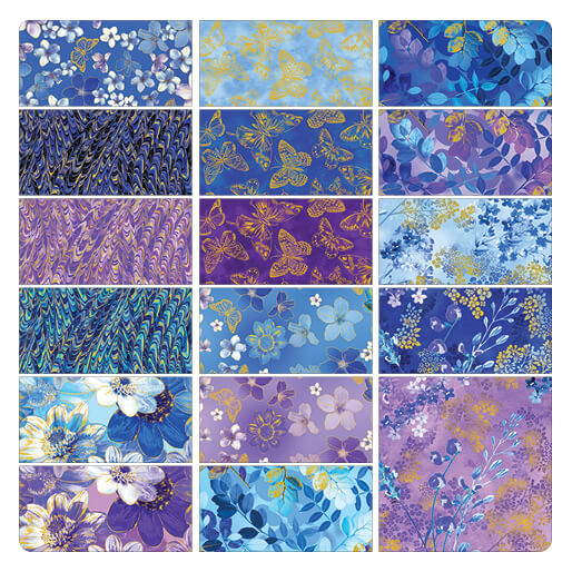 Metallic Impressions 10x10 in squares