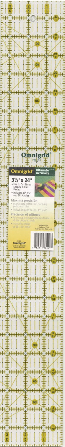 Ruler 3 1/2" x 24" R3524 Omnigrid