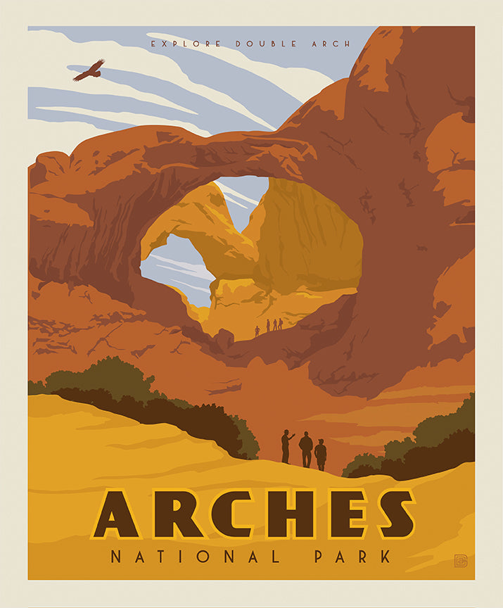 National Parks Poster Panel Arches