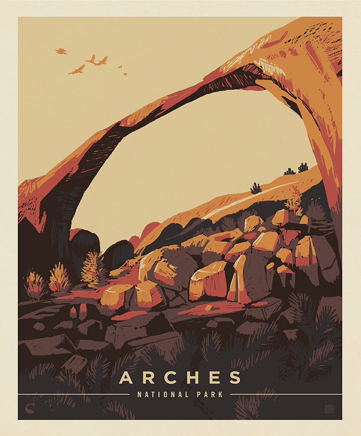 National Parks Poster Panel Arches 2