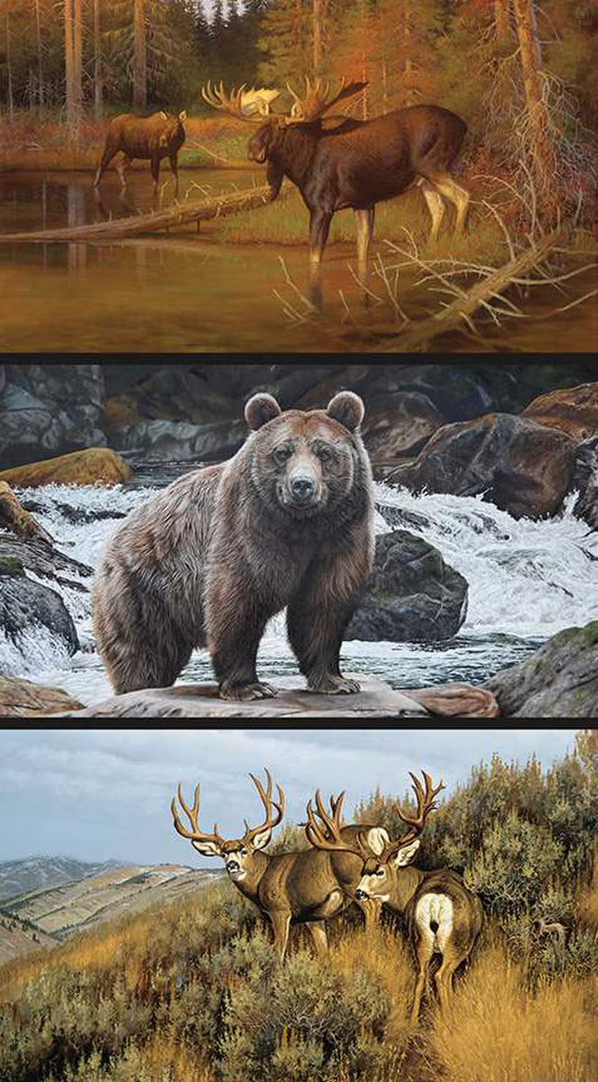 Majestic in Nature Majestic Animals Pillow Panel 24"x 43"