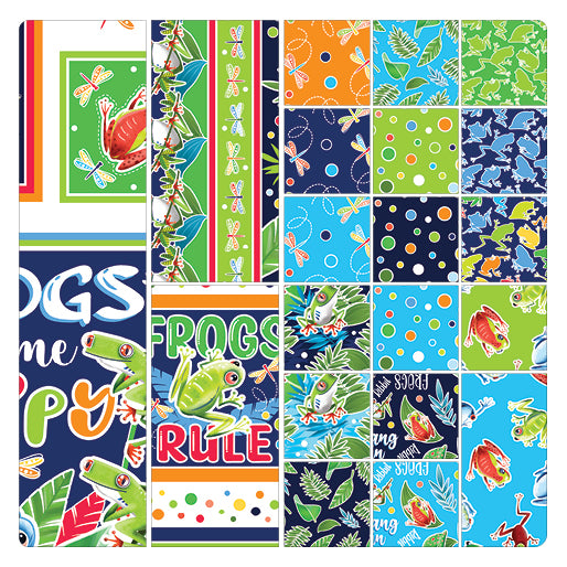 Dragonflies & Dots Medium Turq.