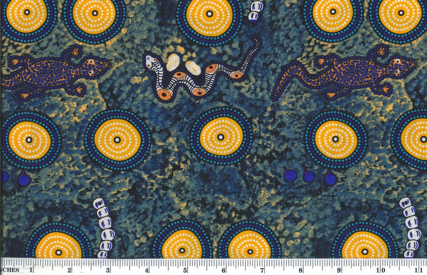 Snake & Goanna Bush Tucker Blue