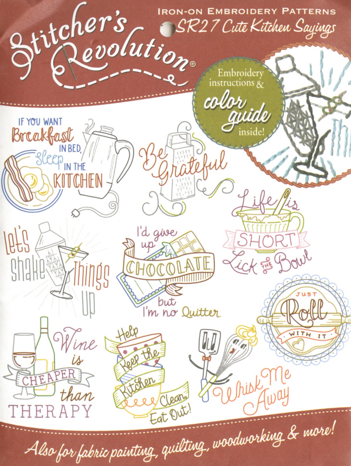 Aunt Martha's Stitcher's Revolution Cute Kitchen Sayings