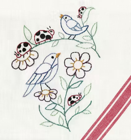 Stitcher's Revolution Embroidery Transfer Pattern - Lovely Ladybugs