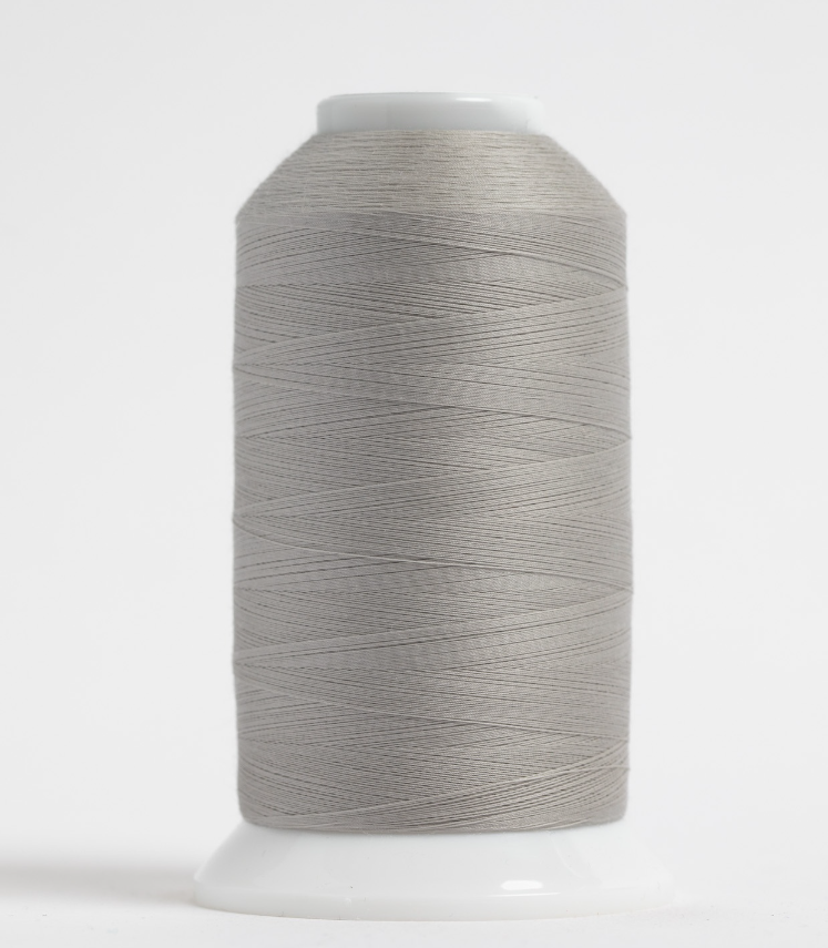 504 So Fine Polyester Thread 3-ply 50wt 3280yds Silver Screen