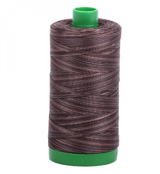 A1140-4671 Mako Cotton Embroidery Thread 40wt 1094yds Variegated Brown