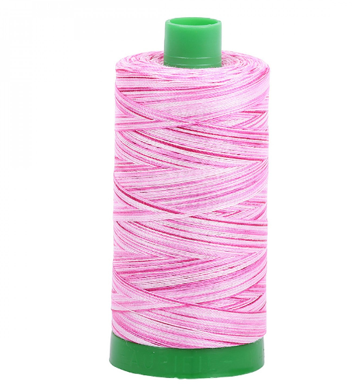 A1140-4660 Mako Cotton Embroidery Thread 40wt 1094yds Variegated Pink
