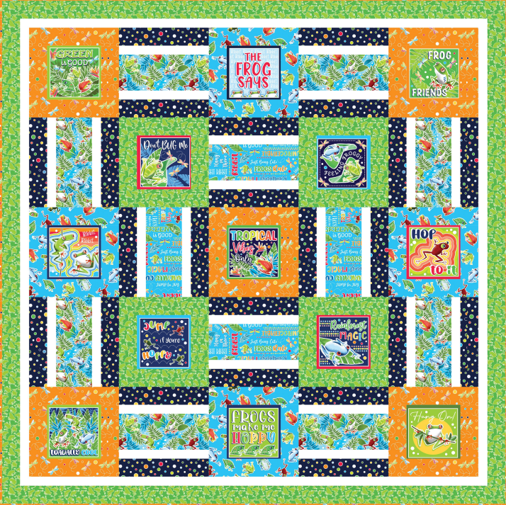 Hoppy Days Quilt Kit