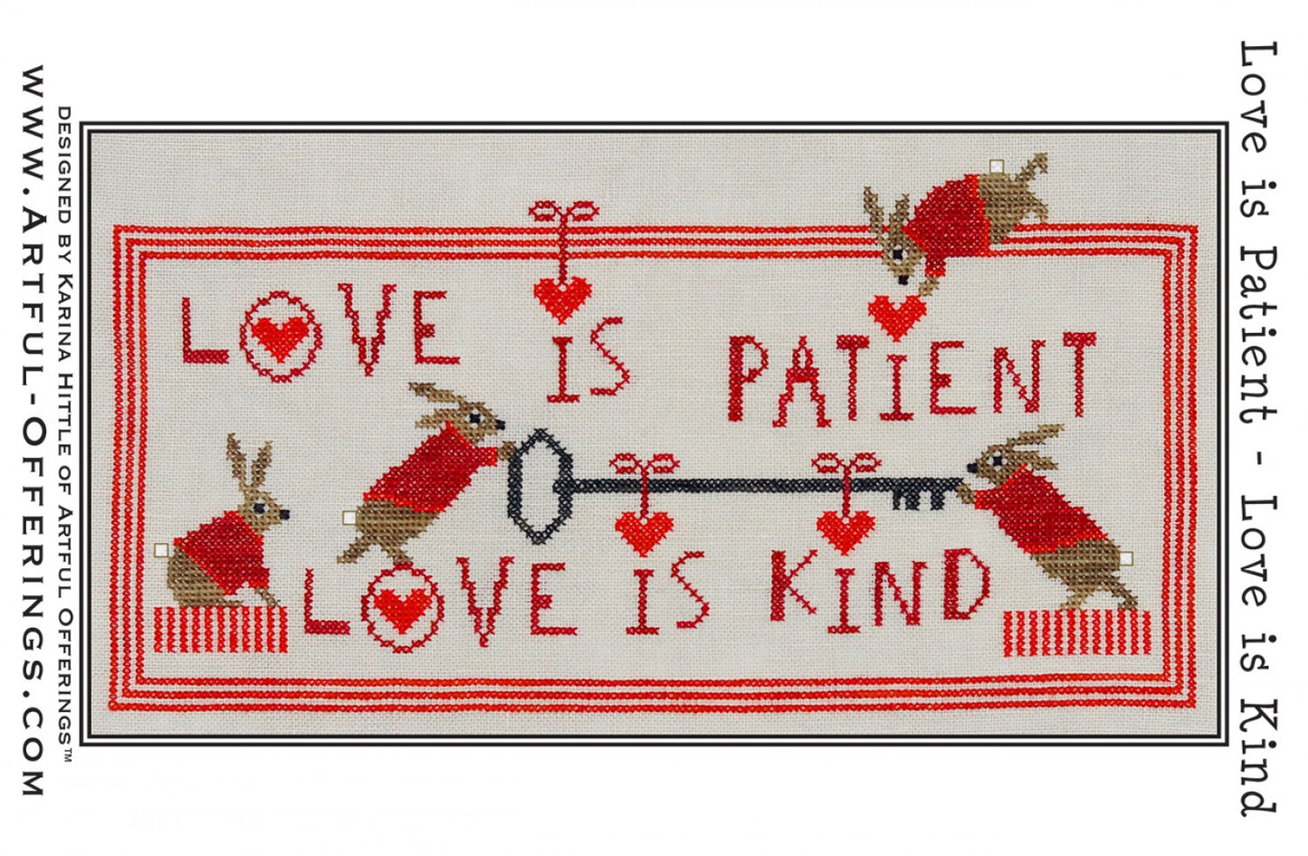 Love Is Patient - Love Is Kind Cross Stitch Pattern