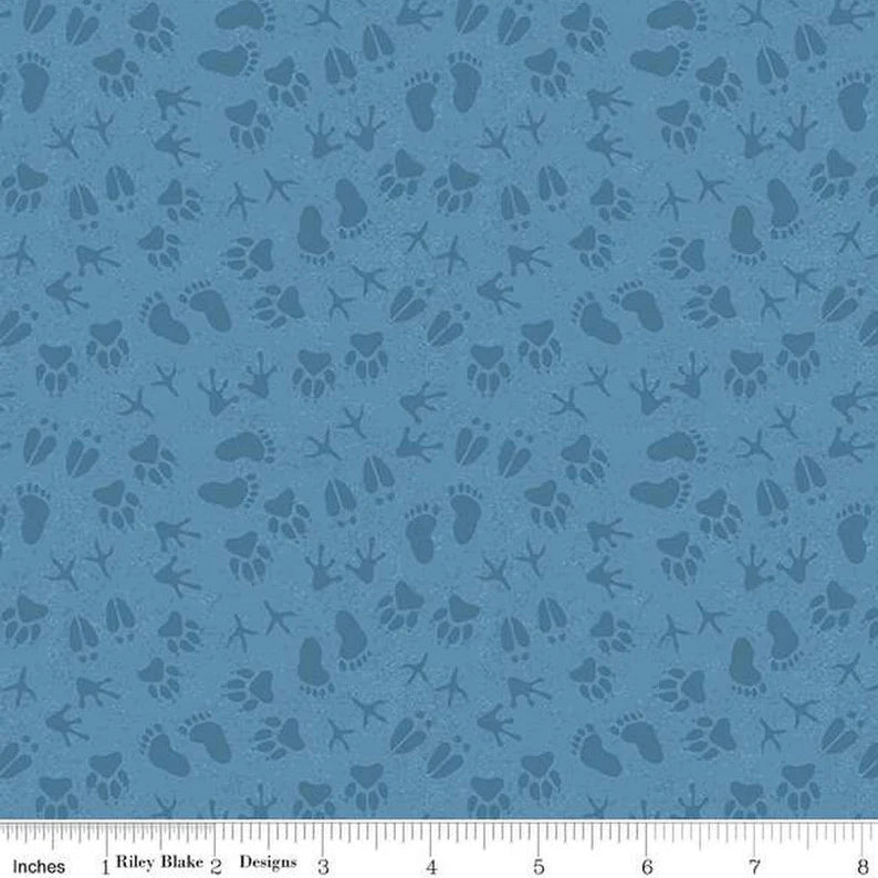 Legends of the National Parks Prints Blue