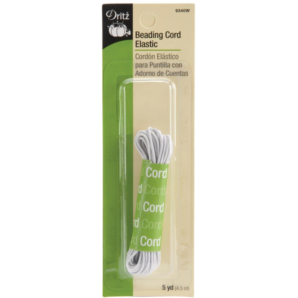 Dritz White Elastic Beading Cord 5yds