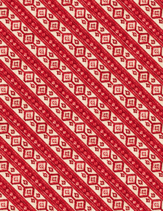 Riders On The Range - Diagonal Stripe - Red