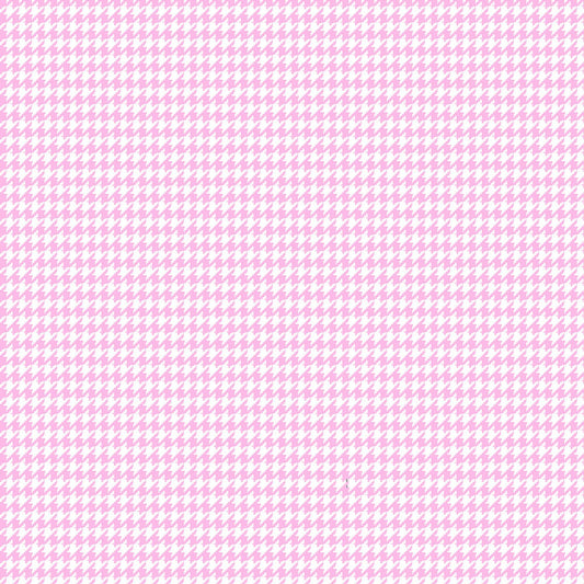 Flannel Pink Houndstooth Flannel