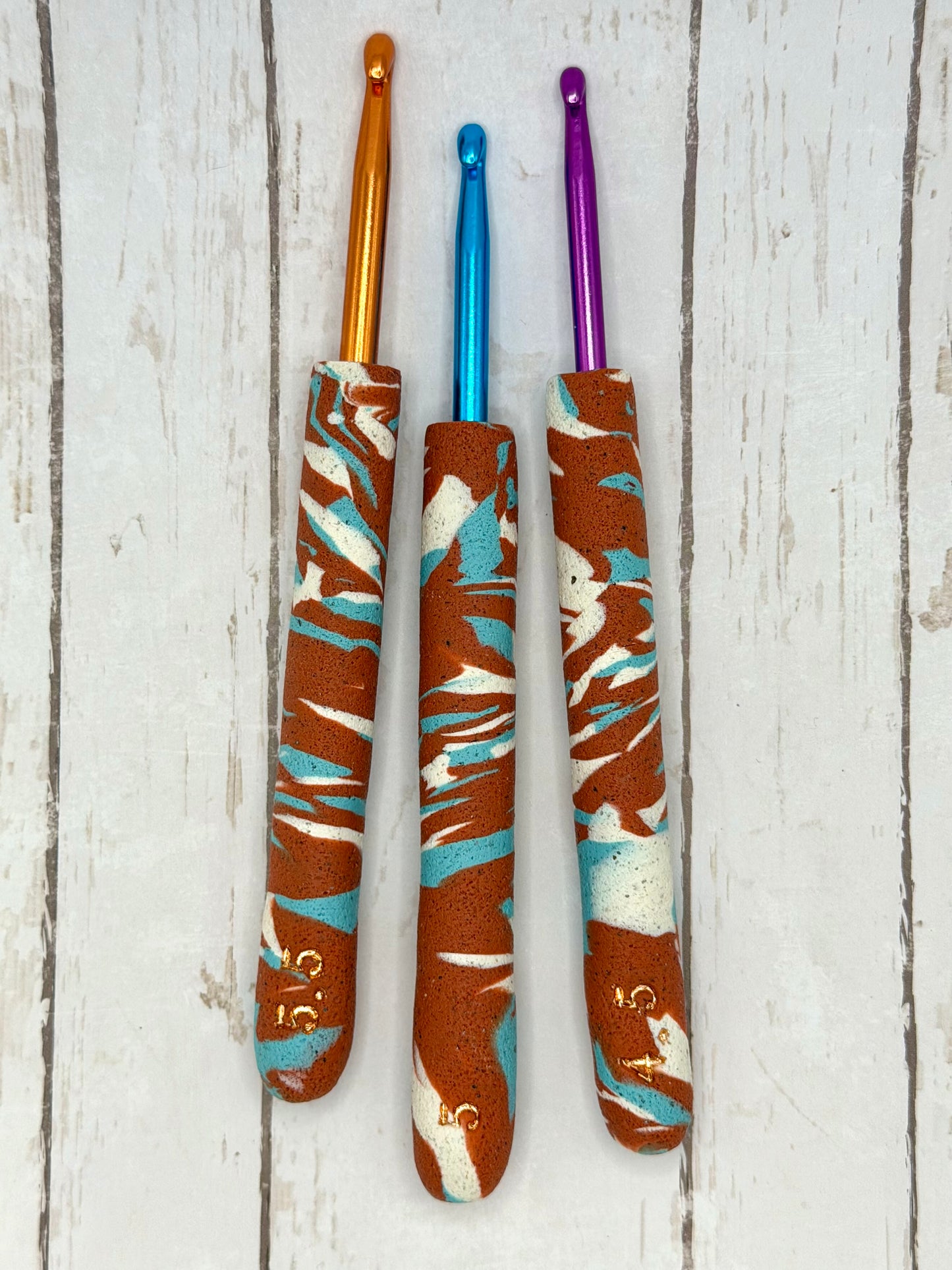 Crochet Hook Set - Canyon Marble