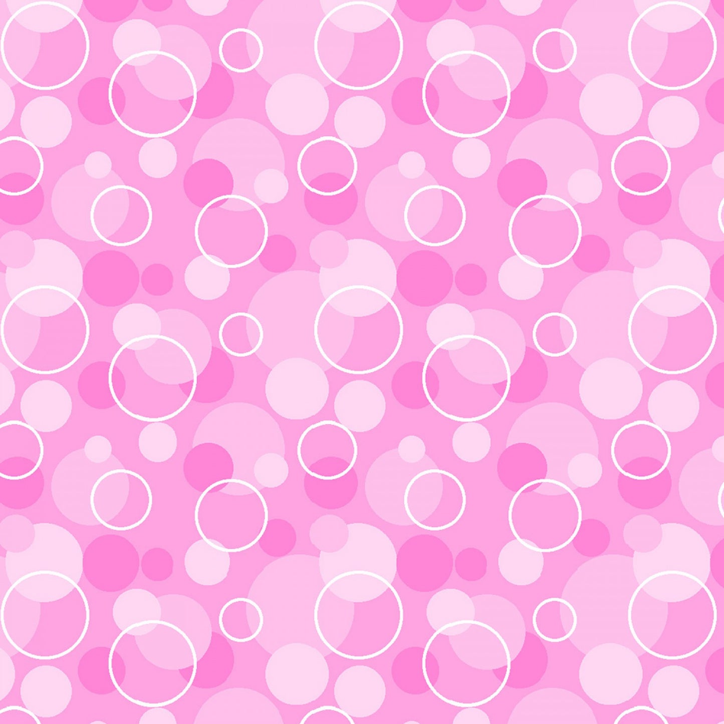 Flannel Pink Bubbles Flannel