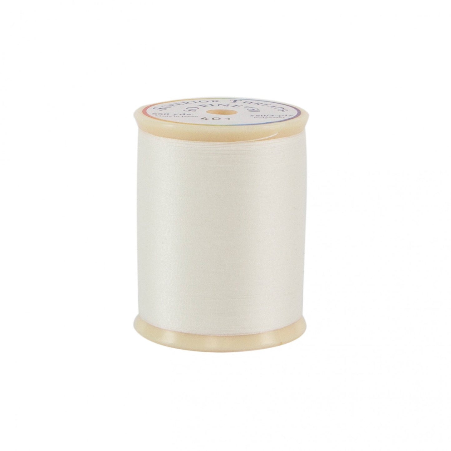 401 So Fine Polyester Thread 3-ply 50wt 550yds Snow