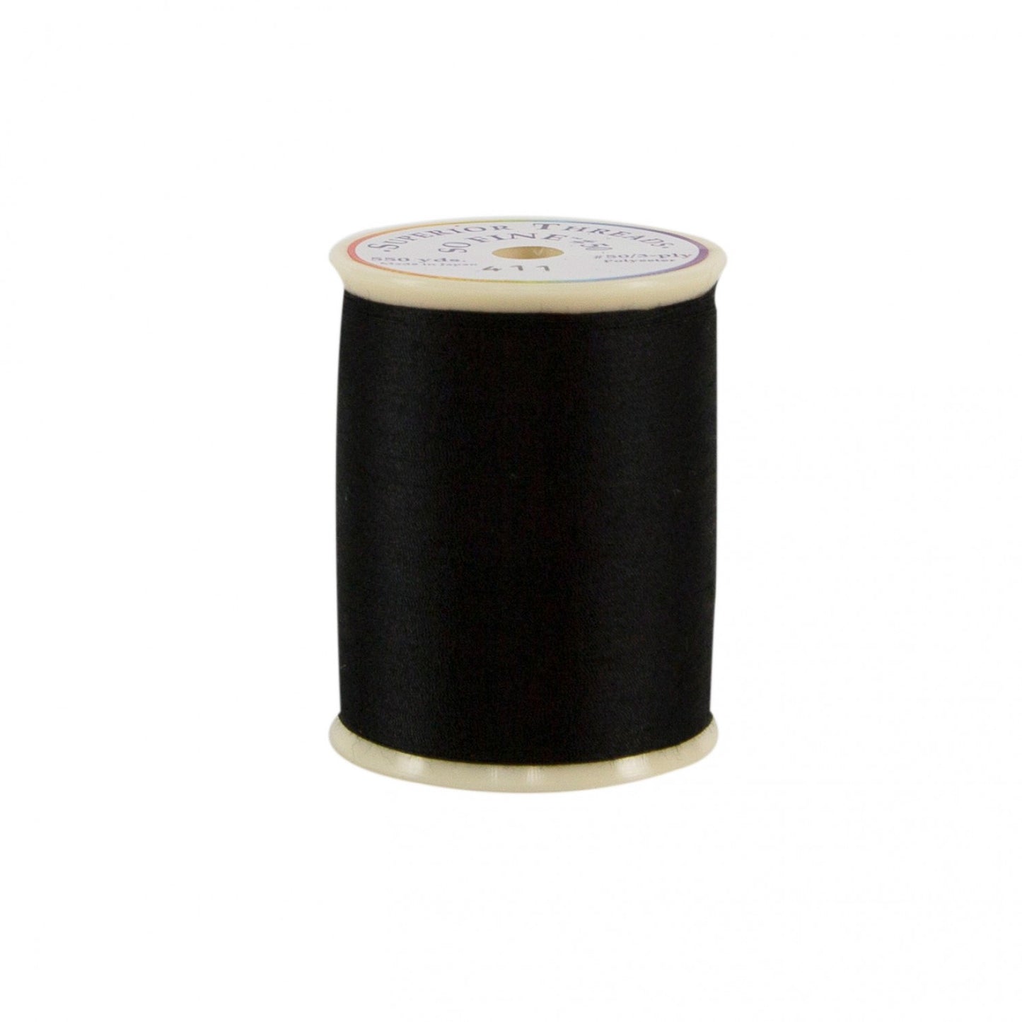 411 So Fine Polyester Thread 3-ply 50wt 550yds Black