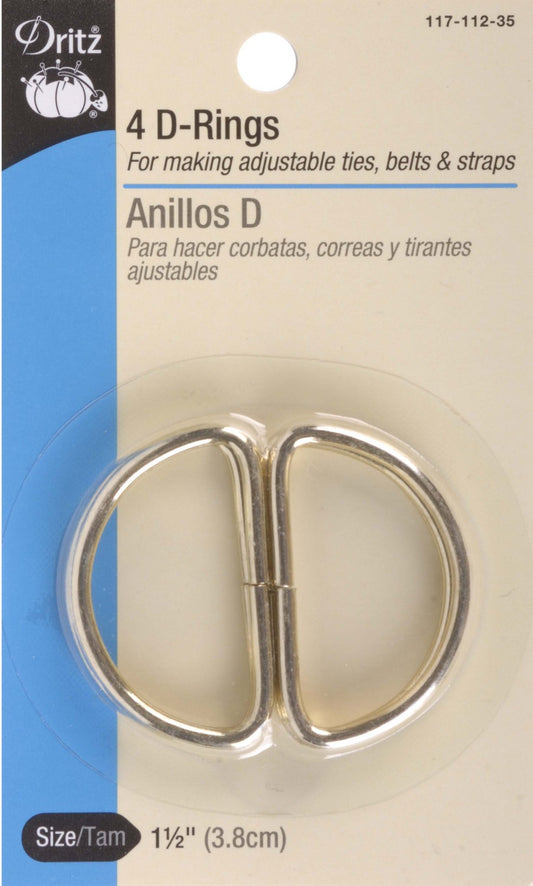 D Ring Gold 1 1/2in 4ct