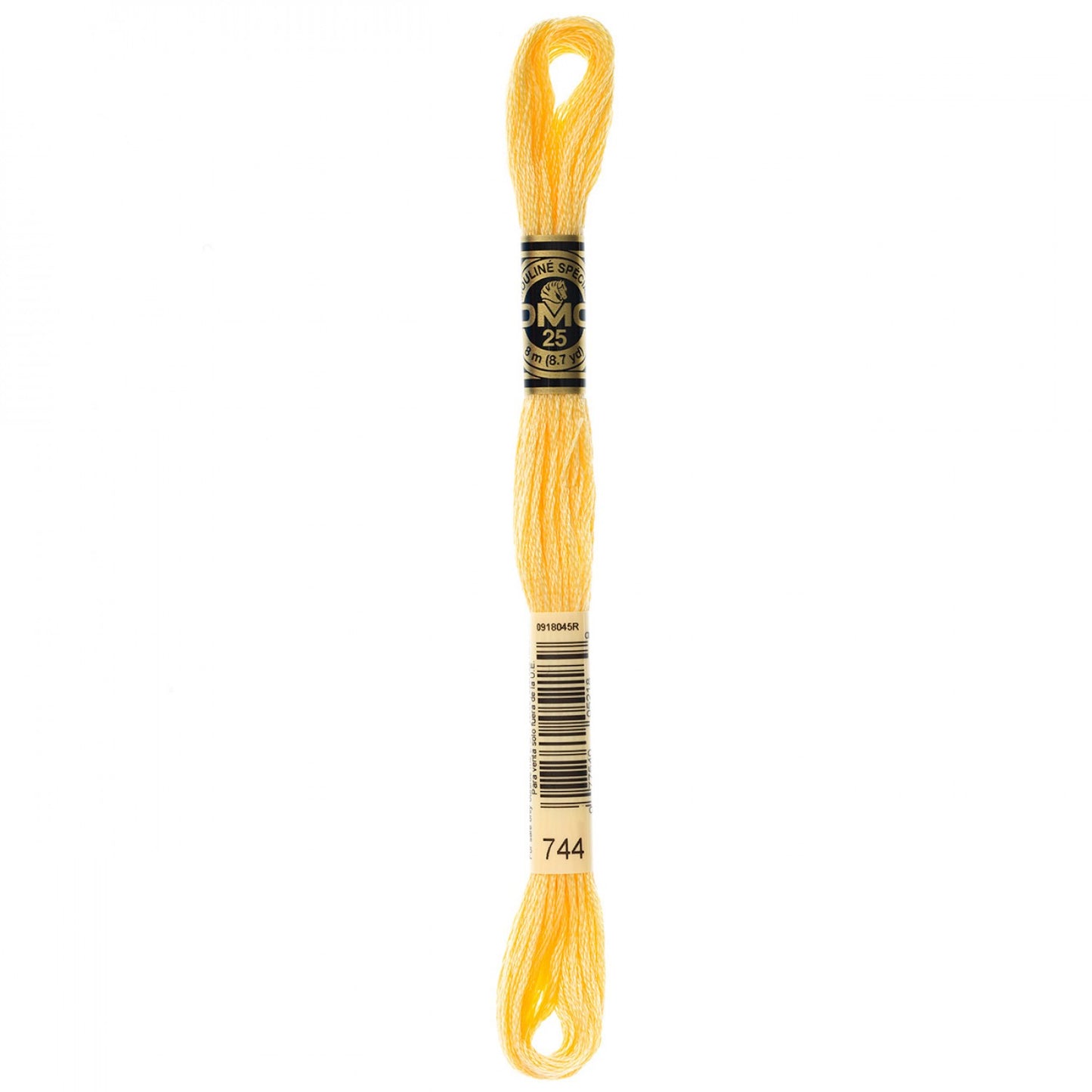 Floss 744 Pale Yellow